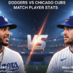 Dodgers vs Chicago Cubs Match Player Stats