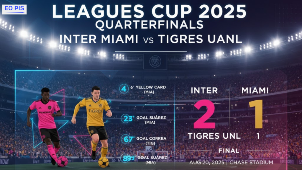 Inter Miami vs Tigres UANL Timeline