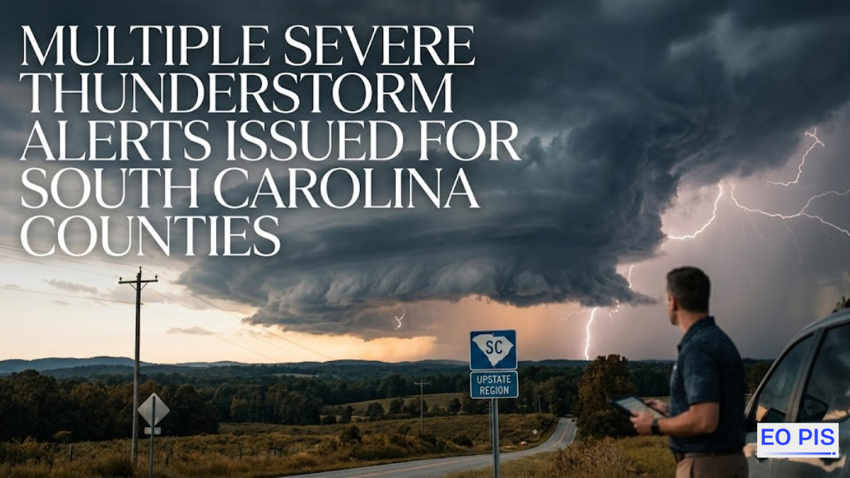 Multiple Severe Thunderstorm Alerts Issued for South Carolina Counties