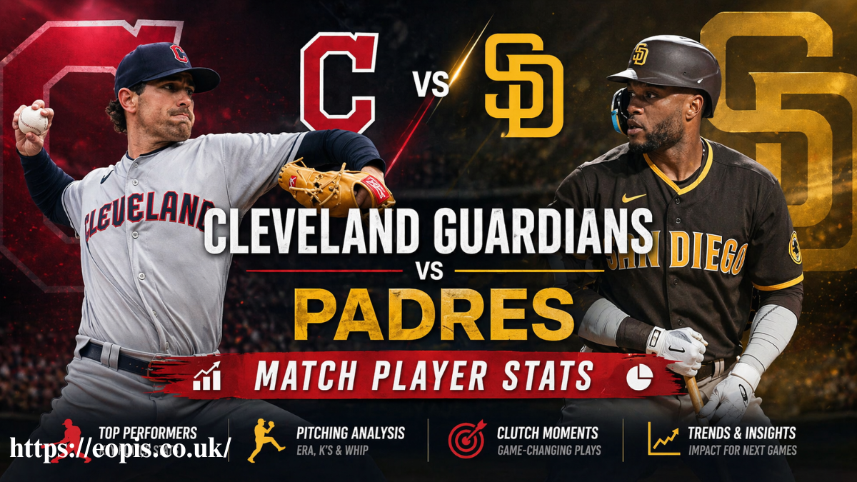 Cleveland Guardians vs Padres Match Player Stats